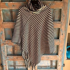 Striped poncho